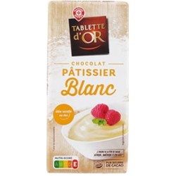 Chocolat Patissier Tablette d'or Chocolat Blanc - 180g