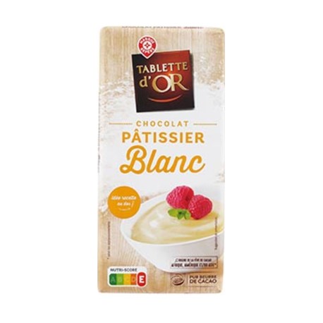 Chocolat Patissier Tablette d'or Chocolat Blanc - 180g