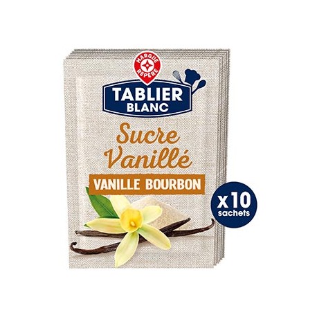 Sucre vanillé Tablier blanc x10 75g